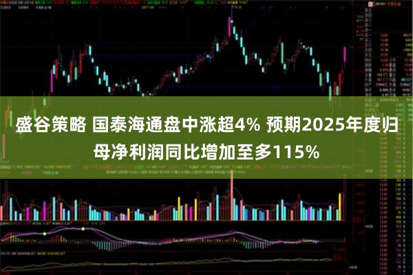盛谷策略 国泰海通盘中涨超4% 预期2025年度归母净利润同比增加至多115%
