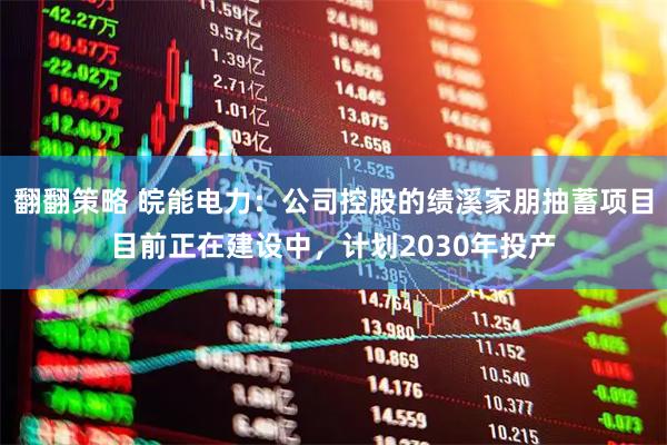 翻翻策略 皖能电力：公司控股的绩溪家朋抽蓄项目目前正在建设中，计划2030年投产