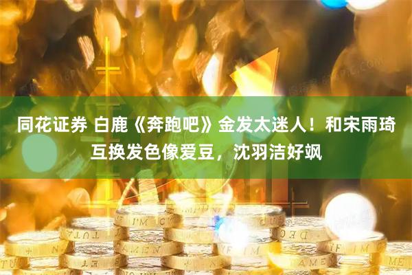 同花证券 白鹿《奔跑吧》金发太迷人！和宋雨琦互换发色像爱豆，沈羽洁好飒